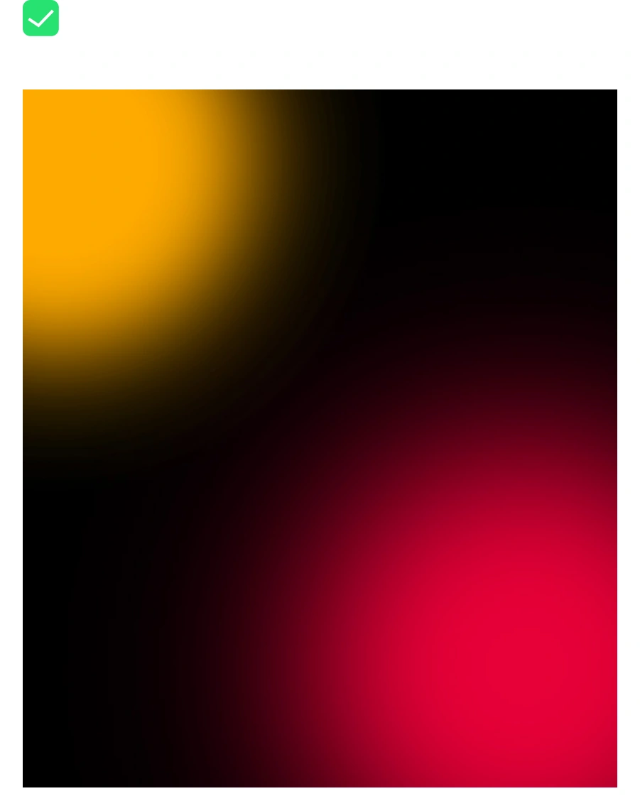 Approved dark gradient with check mark